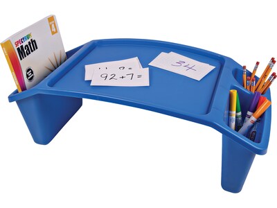 Deflect-O Polypropylene Lap Tray, 8.53" x 23.35" x 12", Blue (39502BLU)