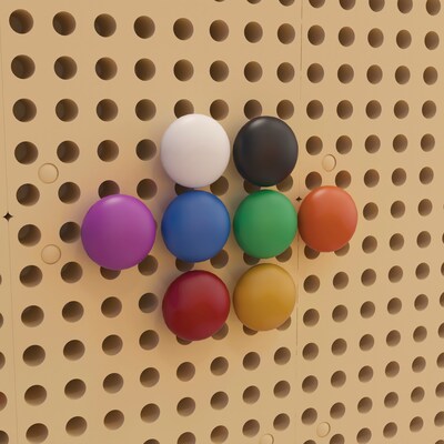 Flash Furniture Bright Beginnings Pegs for Modular STEAM Walls, 64/Pack (MK-ME21113-GG)