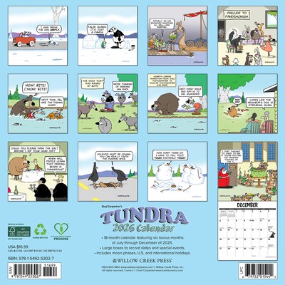 2026 Willow Creek Tundra 12 x 12 Monthly Wall Calendar (53027)