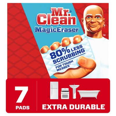 Mr. Clean Magic Eraser Extra Durable White Scouring Pad, 7/Pack (69522)