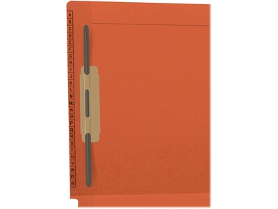 Medical Arts Press Kardex Reinforced End Tab File Folder, Straight Cut, Letter-Size, Orange, 50/Box (F1180-ORG)