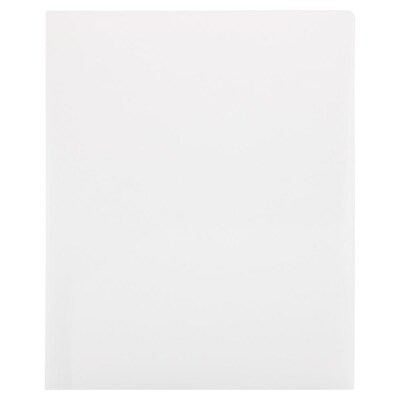 JAM Paper Plastic Two-Pocket School Folders, Assorted Business Colors, 6/Pack (383EBAasst)