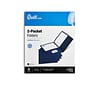 Quill Brand® 2-Pocket Folders, Dark Blue, 25/Box (712523)