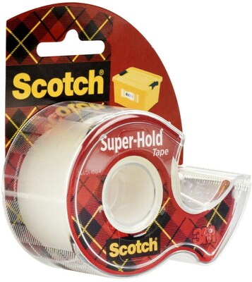 Scotch Super-Hold Invisible Tape, 1.5 in x 18 yds. (198W)