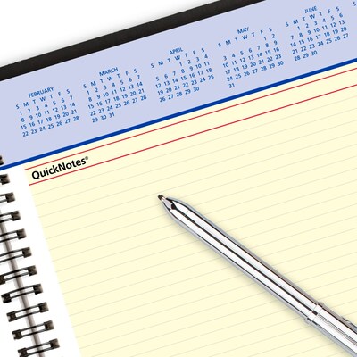 2026 AT-A-GLANCE QuickNotes 8" x 10" Weekly & Monthly Appointment Book, Faux Leather Cover, Black (76-01-05-26)