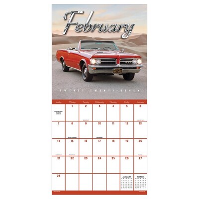2027 TF Publishing Classic Cars 12" x 12" Monthly Wall Calendar (27-1004)