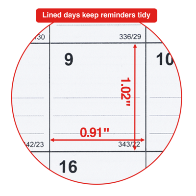 2026 Staples 6.5" x 7.5" Monthly Wall Calendar, Red/White/Gray (ST53923-26)