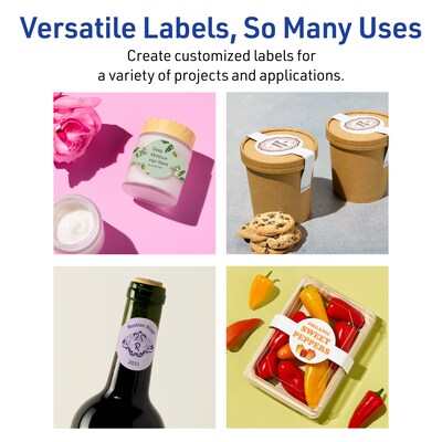 Avery Cigar Laser Multipurpose Labels, 1.5" x 3.5", White, 100/Pack (19479399164)