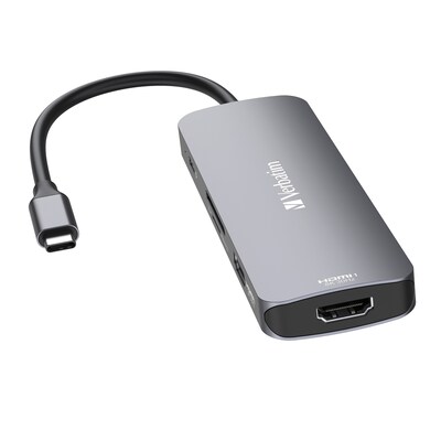 Verbatim USB-C Pro Multiport Hub 8-Port USB-C Hub, Black (32151)