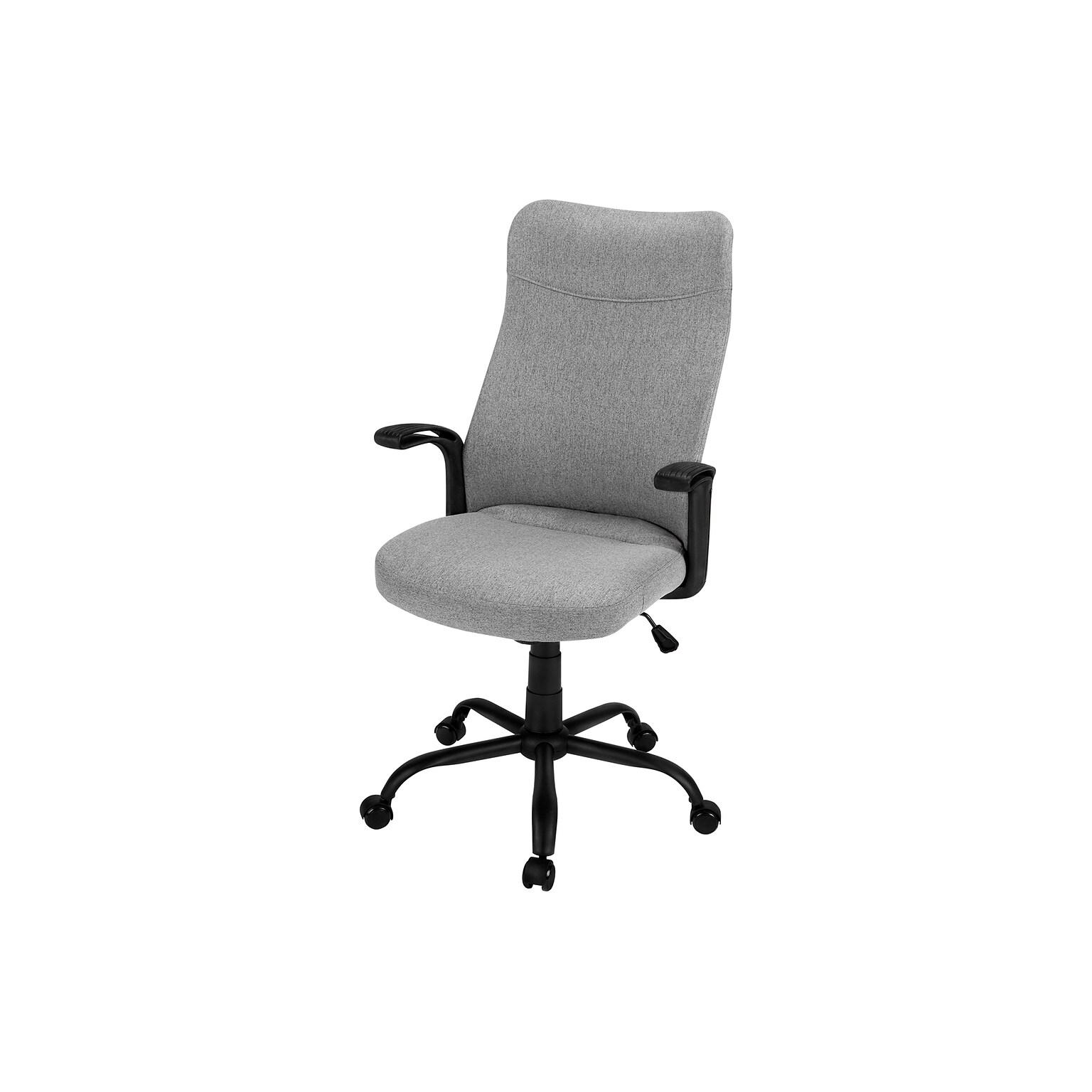 Monarch Specialties Inc. Ergonomic Nylon Swivel Computer and Desk Chair, Dark Gray (I 7325)