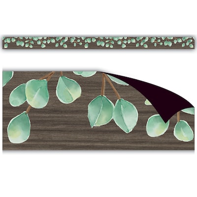 Teacher Created Resources Magnetic Straight Border, 1.5" x 24', Eucalyptus, 12/Pack (TCR77482)