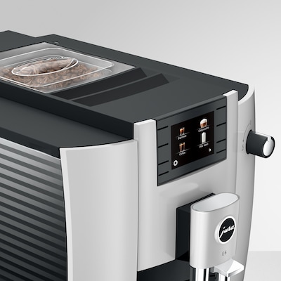 JURA E6 2-Cups Coffee & Espresso Machine Combination, Platinum (15465)
