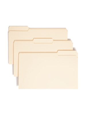 Smead File Folders, 1/3-Cut Tab, Legal Size, Manila, 100/Box (15330)