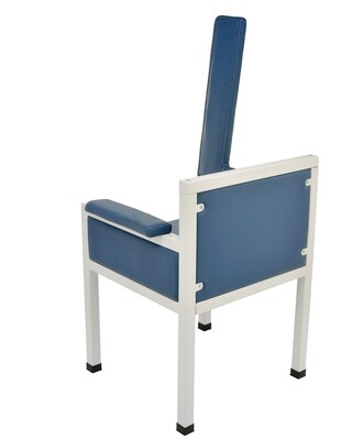 Viva Comfort. Antimicrobial Phlebotomy Blood Drawing Chair, 350 lbs. Capacity, Blue (ADI997-02-BLU-MK)