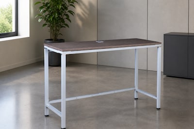 Boss Office Products Simple System 48W Desk, Driftwood (SGSD031-110)
