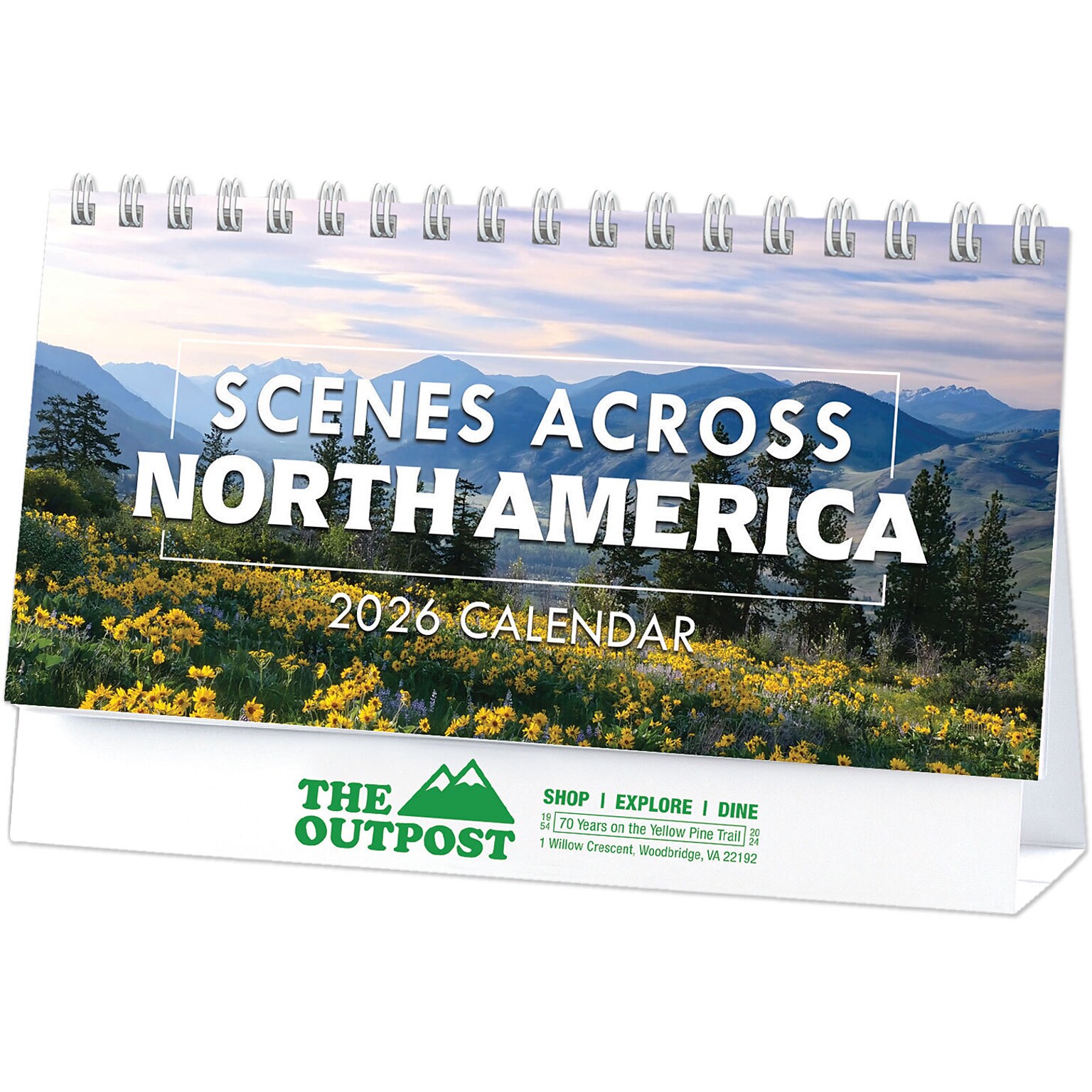 Custom Scenes Across America Desk Calendar