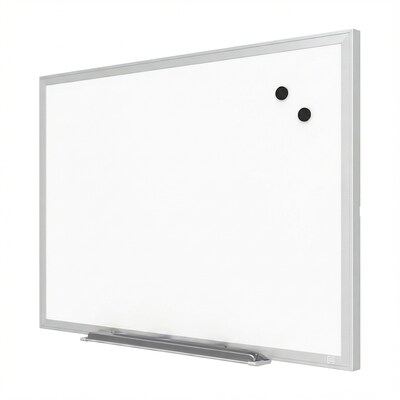 TRU RED™ Magnetic Steel Dry Erase Board, Satin Frame, 2 x 2 (TR61179)