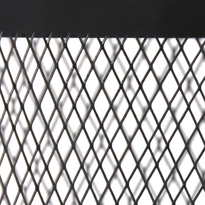 Simple Designs Black Mesh Cylindrical Steel Table Lamp (LT1075-BLK)