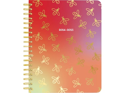 2024-2025 Plato Busy Bees 6 x 7.75 Academic Weekly Planner, Hardcover, Multicolor (9781975480356)