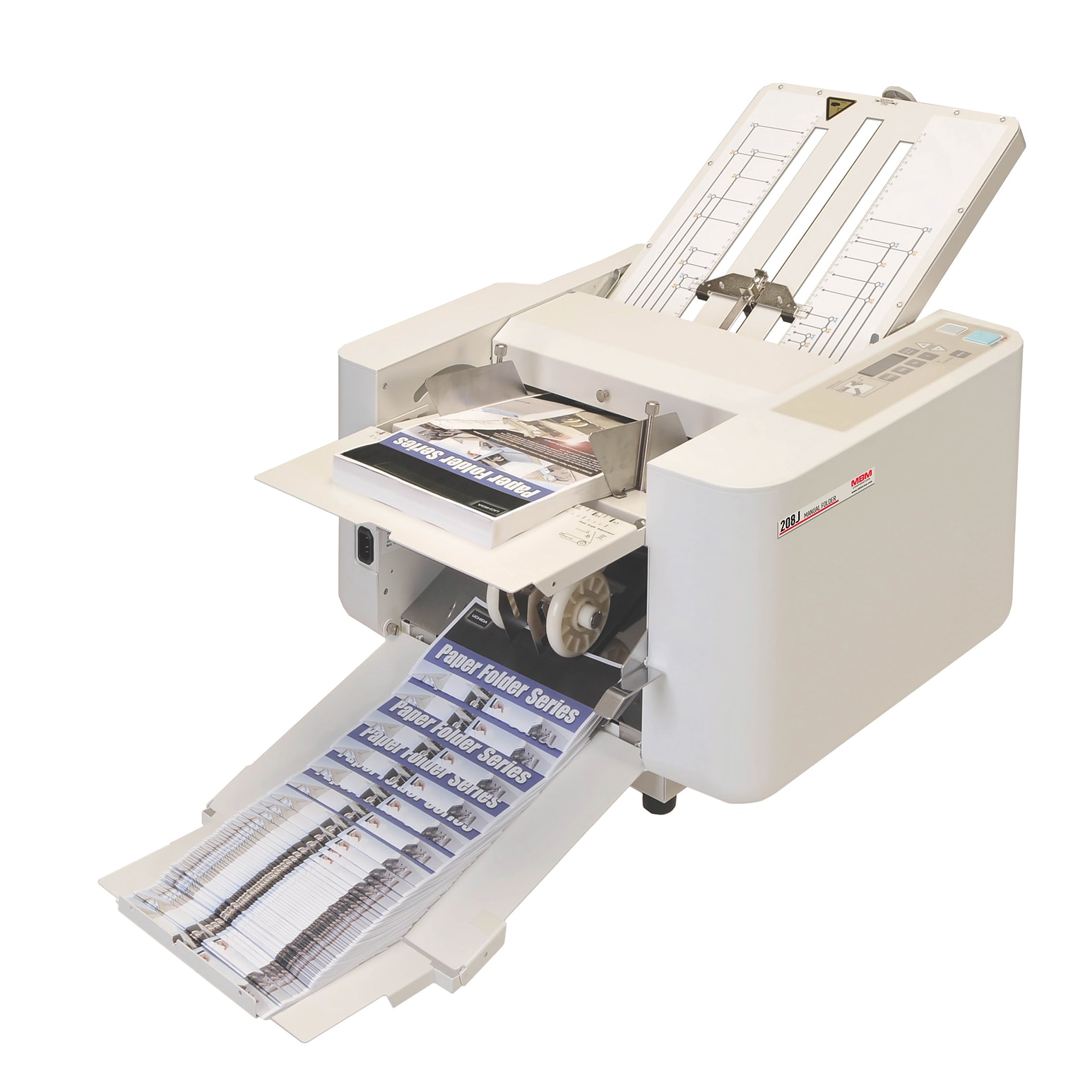MBM 208J Manual Friction Feed Paper Folder, 500-Capacity, 14,000 Sheets/Hour (FO0601)