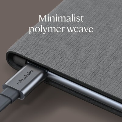 reMarkable Polymer Weave 10.3" Book Folio for reMarkable 2, Gray (RM314)