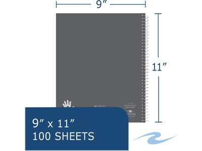 Roaring Spring Left-handed Notebook, One Subject, Letter Size, 100