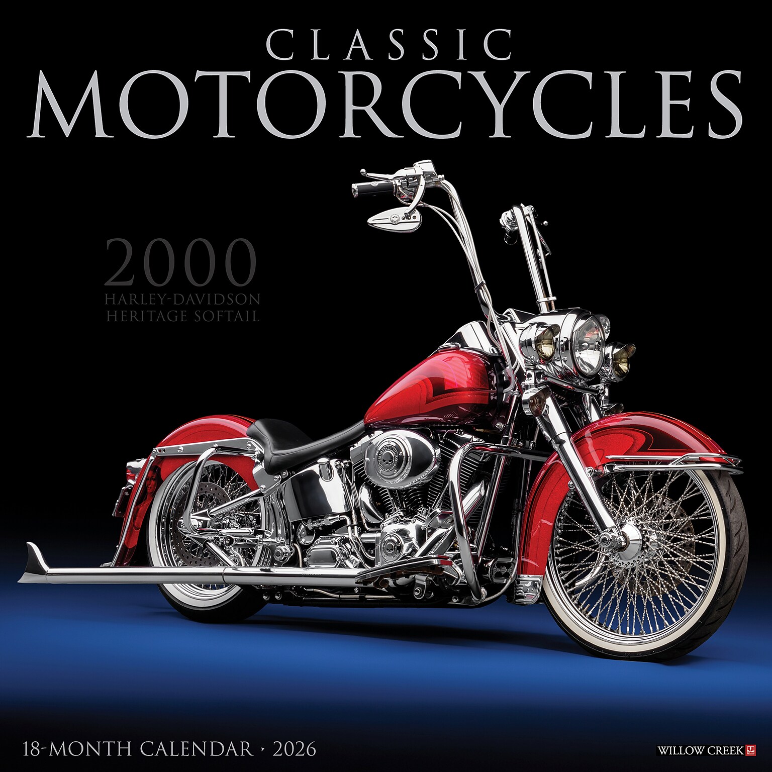 2026 Willow Creek Classic Motorcycles 12 x 12 Monthly Wall Calendar (50750)