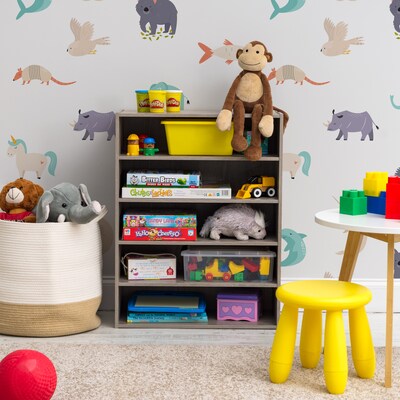 Iris 31.51" 5-Shelf Bookcase, Gray (596987)