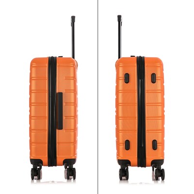 InUSA Trend 3-Piece Hardside Spinner Luggage Set, Orange (IUTRESML-ORA)