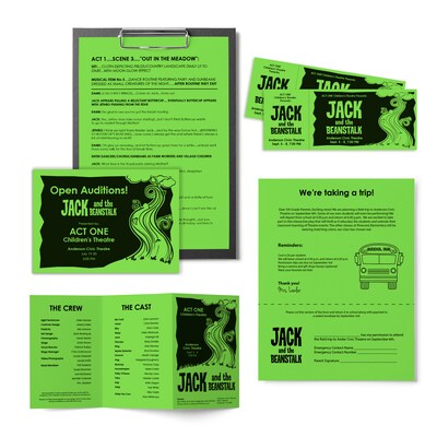 Astrobrights 24 lb. Cardstock Paper, 8.5" x 11", Martian Green, 500 Sheets/Ream (21801)