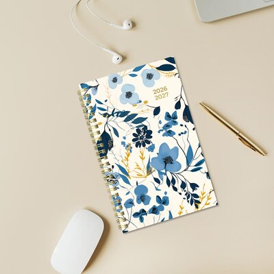 2026-2027 Blueline Academic 8" x 5" Weekly & Monthly Planner, Poly Cover, Blossom Yellow (CA114PG.01)