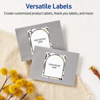 Avery Rectangle Laser/Inkjet Multipurpose Labels, 4" x 3-1/3", White, 40/Pack (19479371014)