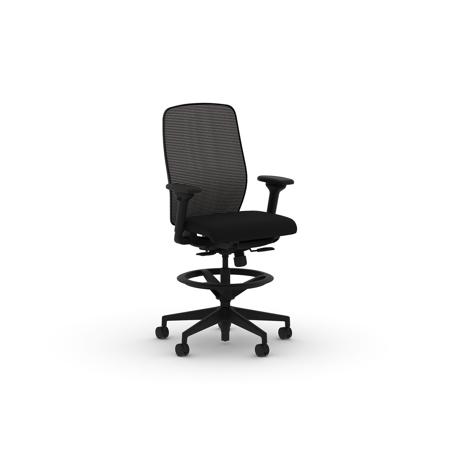 HON Nucleus Fabric/Mesh Task Stool, Black (HONNRS1VMC10FIB)