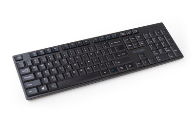 Kensington Pro Fit Low-Profile Spill-Proof Wireless Keyboardm, Black (K75229US)