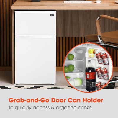Magic Chef 3.1 Cu. Ft. Energy Star Mini Refrigerator with Top Freezer, White (HMDR310WE)