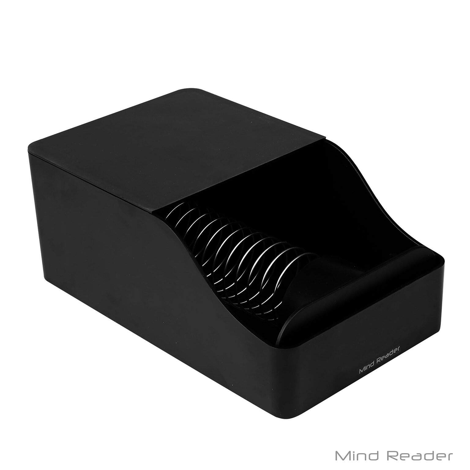 Mind Reader Plastic Coffee Cup Sleeve Dispenser, Black (SLED-BLK)