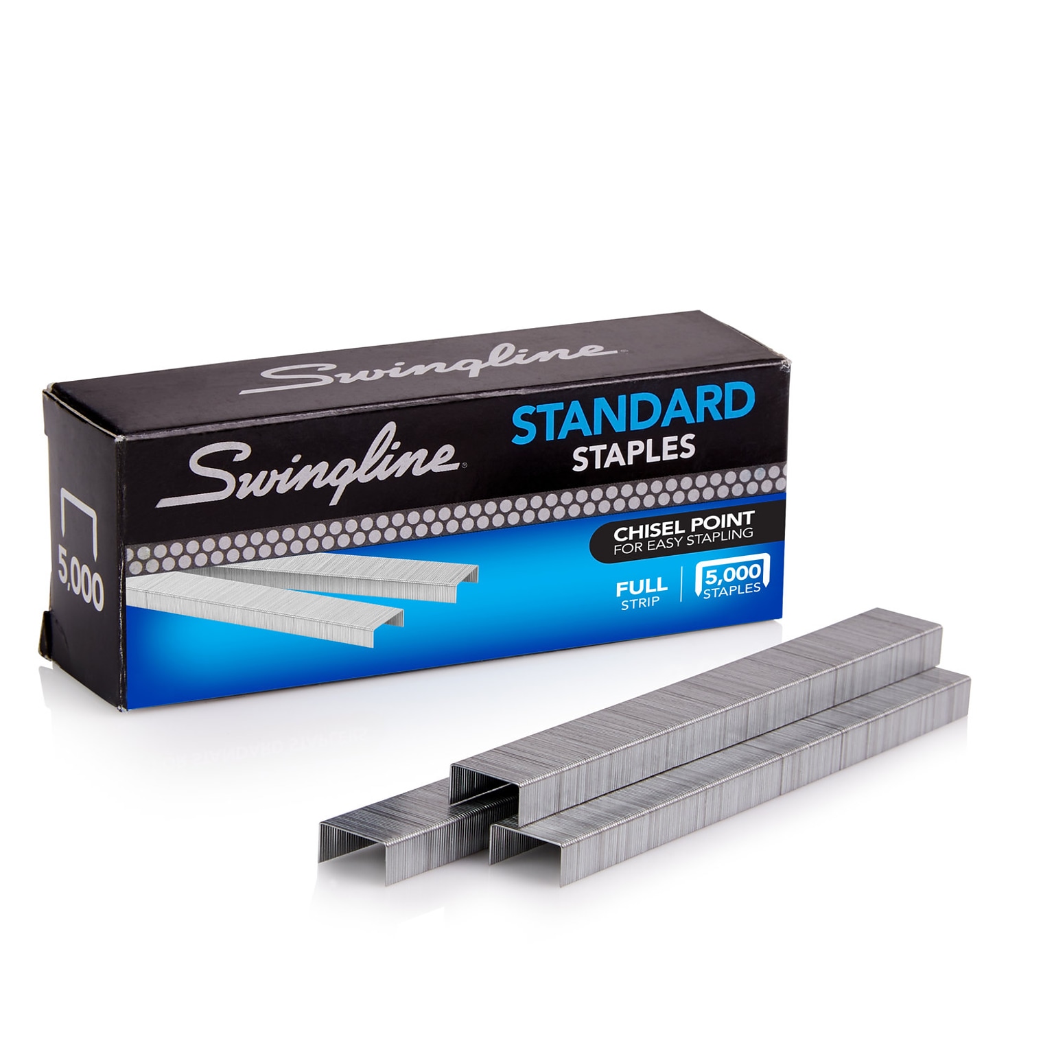 Swingline Standard 1/4 Length Standard Staples, Full Strip, 5000/Box (35108)