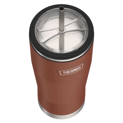 Thermos Icon Stainless Steel Vacuum Insulated, 24 oz., Saddle, (THRIS1112SD4)