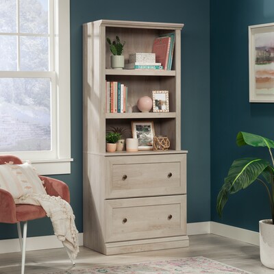 Sauder Select 70H 3-Shelf Bookcase, Chalked Chestnut (444770)