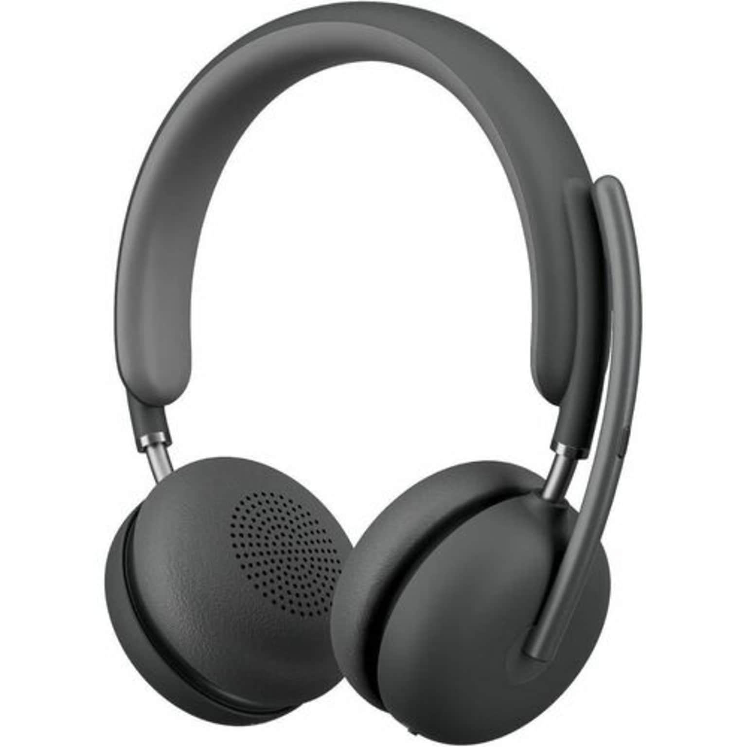 Logitech Zone Wireless 2 Noise Canceling Bluetooth Stereo Computer Over-the-Ear Headset, USB-C, MS Certified (981-001435)