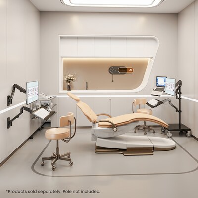 Mount-It! Counterbalance Keyboard Tray Arm for Wall and Pole Mounting, Black (MI-1765KB)