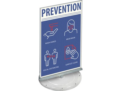 Azar Sign Holder, 11 x 17, Vertical, Clear Acrylic, 2/Pack (108558)