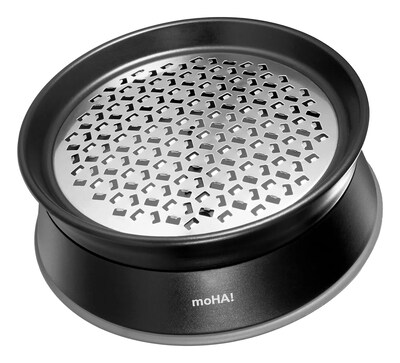 moHA! by Widgeteer Ginger Grater/Fruit Zester with cleaning blade, Black