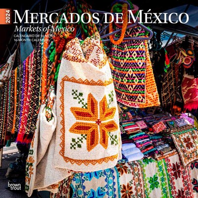 2024 BrownTrout Markets of Mexico 12 x 24 Monthly Wall Calendar (9781975463908)
