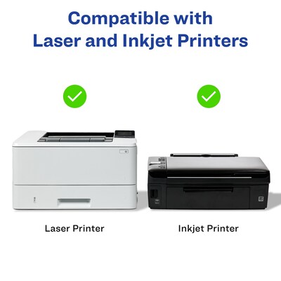 Avery Laser/Inkjet Square Removable Labels, 1" x 1", White, 2400 Labels/Box (94103)