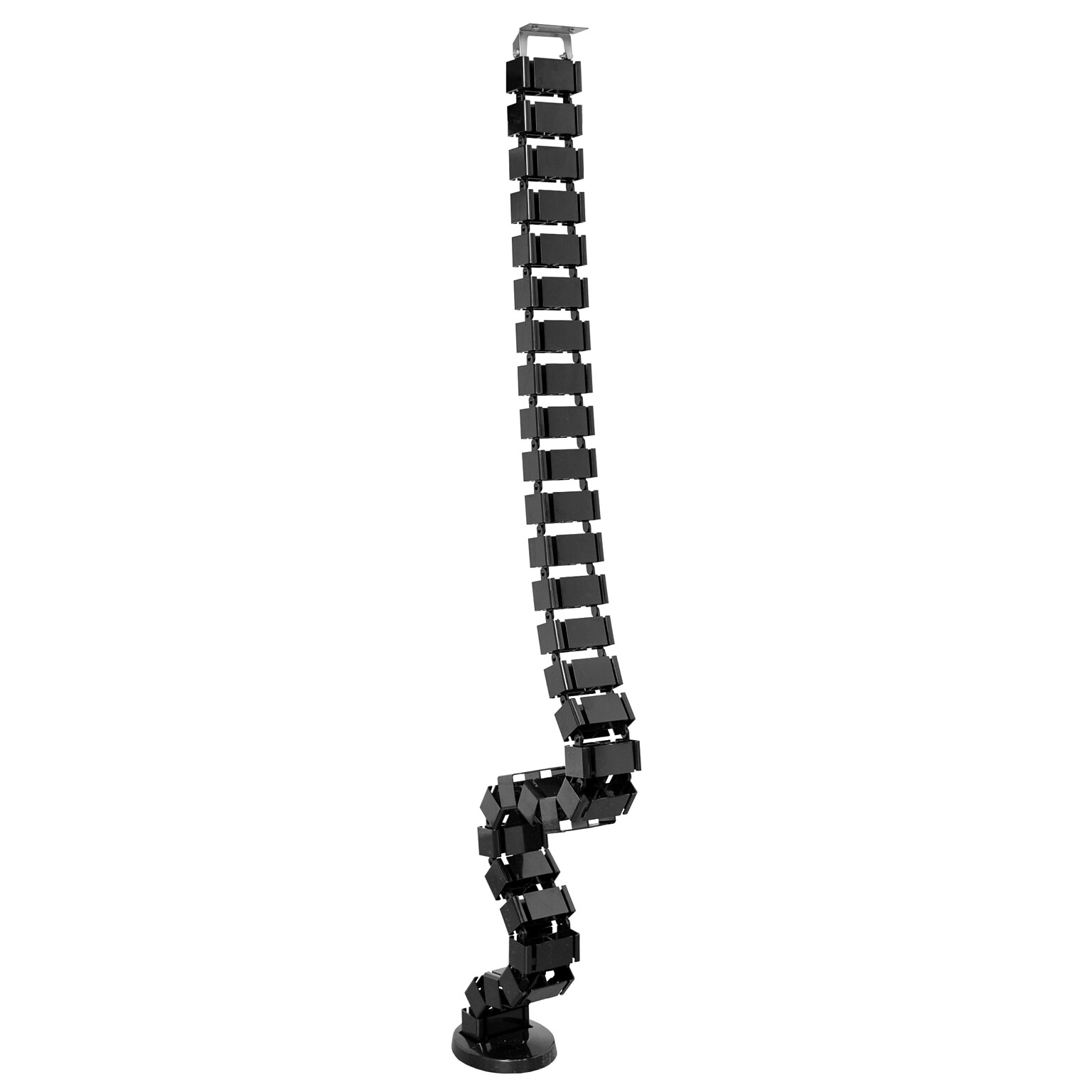 Mount-It! ABS Plastic Cable Organizer System, 50.5, Black (MI-7280)