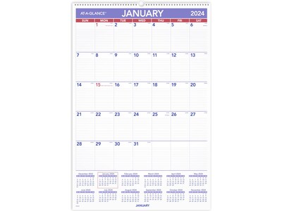 2024 AT-A-GLANCE 20 x 30 Monthly Wall Calendar (PM4-28-24)