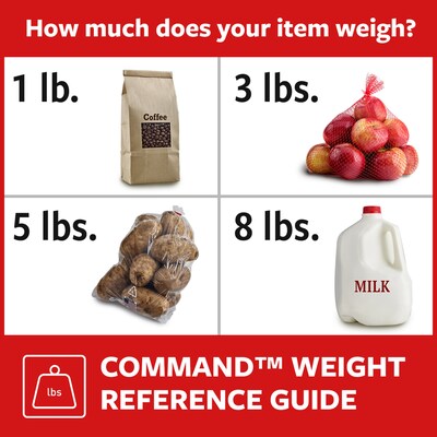 Command Medium Hook, 3lb., Brushed Nickel (17051BN-ES)