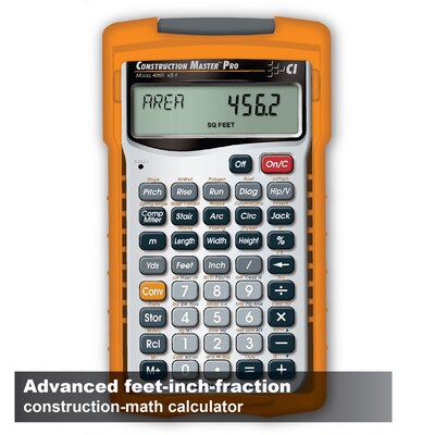 Calculated Industries Master Pro III Series (4065) Construction Calculator, Silver