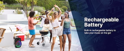 Emerson Bluetooth Speaker, Black (EDS-8000)